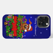 Etui iPhone 13 Pro Max Lapin de Noël (Verso Horizontal)