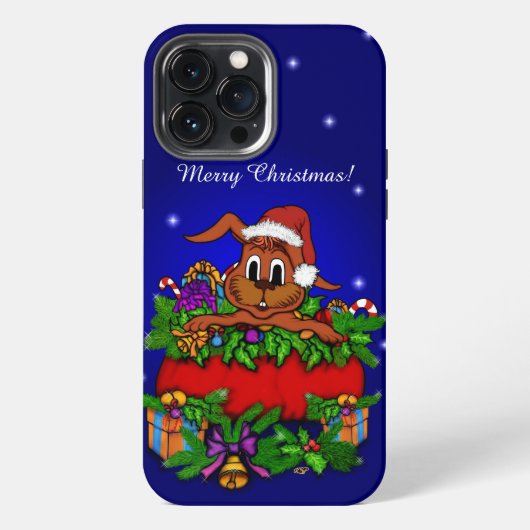 Etui iPhone 13 Pro Max Lapin de Noël (Verso)