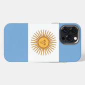 Etui iPhone 13 Pro Max Le drapeau de l'Argentine (Verso Horizontal)