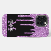 Etui iPhone 13 Pro Max Lecteurs de Parties scintillant violet clair moder (Verso Horizontal)
