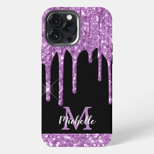 Etui iPhone 13 Pro Max Lecteurs de Parties scintillant violet clair moder (Verso)