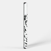 Etui iPhone 13 Pro Max Léopard noir et blanc (Côté droit)