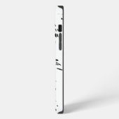 Etui iPhone 13 Pro Max Léopard noir et blanc (Côté gauche)