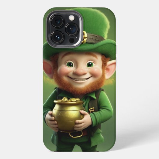 Etui iPhone 13 Pro Max Leprechaun et Pot of Gold iPhone / coque ipad (Verso)