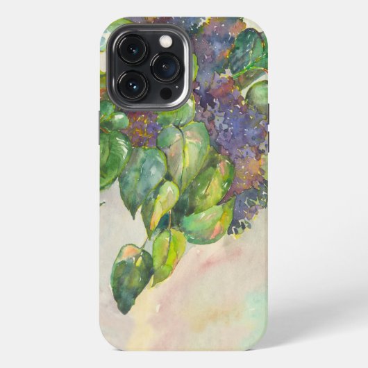 Etui iPhone 13 Pro Max les fleurs de lilas (Verso)
