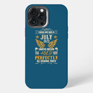 Etui iPhone 13 Pro Max Les légendes sont nées en juillet 1972 Rocker Bike