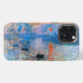 Etui iPhone 13 Pro Max Lever de soleil de Claude Monet (Verso Horizontal)