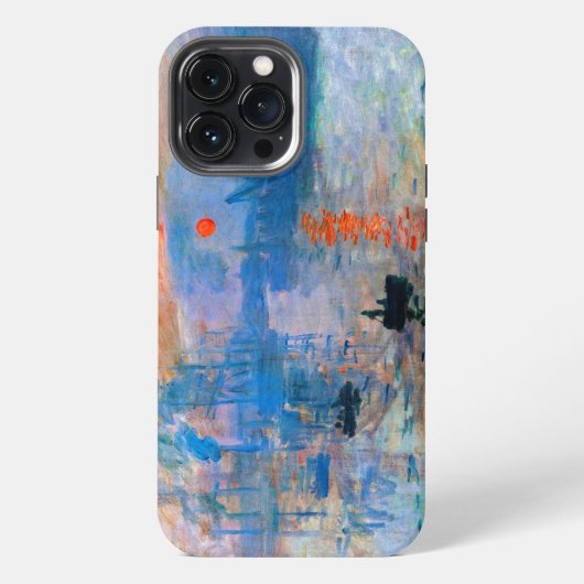 Etui iPhone 13 Pro Max Lever de soleil de Claude Monet (Verso)
