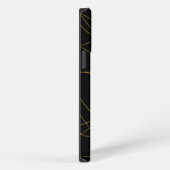 Etui iPhone 13 Pro Max Lignes dorées Classy (Côté droit)