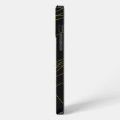Etui iPhone 13 Pro Max Lignes dorées Classy (Côté gauche)
