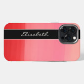 Etui iPhone 13 Pro Max Lignes rouges (Verso Horizontal)