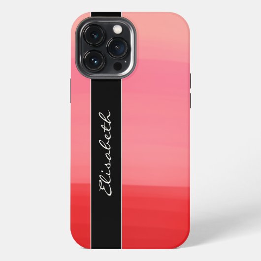 Etui iPhone 13 Pro Max Lignes rouges (Verso)