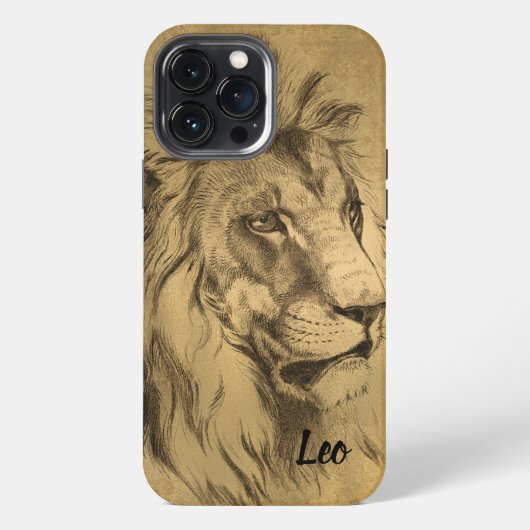 Etui iPhone 13 Pro Max Lion d'Or (Verso)