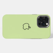 Etui iPhone 13 Pro Max Logo Olive Green Custom Fancy (Verso Horizontal)