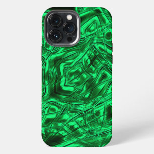 Etui iPhone 13 Pro Max Longs traits courbes formant une étoile sur un fon
