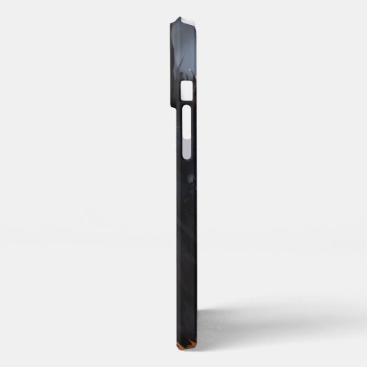 Etui iPhone 13 Pro Max loup noir (Côté gauche)