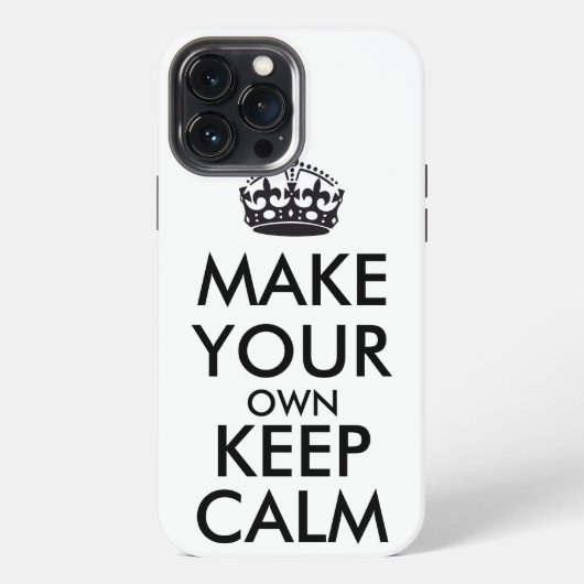 Etui iPhone 13 Pro Max Make your own keep calm (Verso)