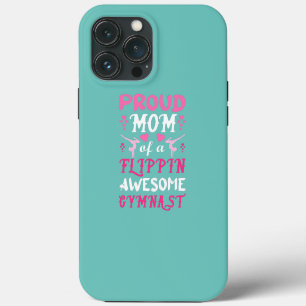 Etui iPhone 13 Pro Max Maman de gymnaste mignonne féminine Maman drôle de