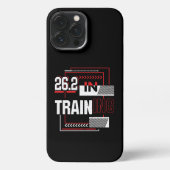 Etui iPhone 13 Pro Max Marathon - 26.2 en formation Abstraite (Verso)