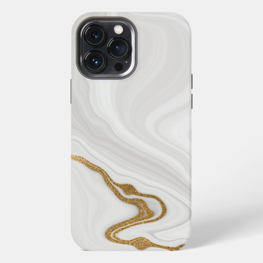 Etui iPhone 13 Pro Max Marbre blanc (Verso)