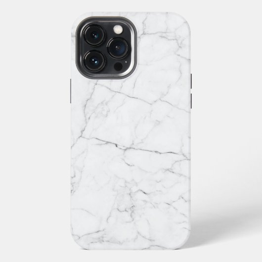 Etui iPhone 13 Pro Max Marbre Blanc Élégant (Verso)