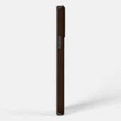 Etui iPhone 13 Pro Max Marron foncé initiale Monogramme (Côté droit)