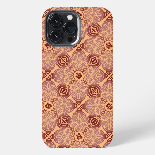 Etui iPhone 13 Pro Max mauve de pêche coque iphone (Verso)
