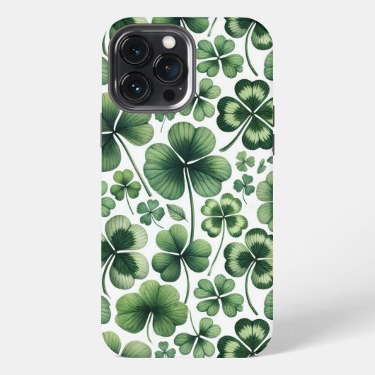Etui iPhone 13 Pro Max Mélange Trèfle (Verso)