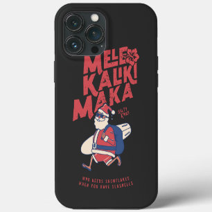 Etui iPhone 13 Pro Max Mele Kalikimaka - Drôle de Père Noël Noël Hawaïen