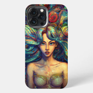 Etui iPhone 13 Pro Max Mermaid Sea Goddess Nymphe Siren Art sous-marin