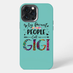 Etui iPhone 13 Pro Max Mes personnes préférées m'appellent Gigi Floral Lé