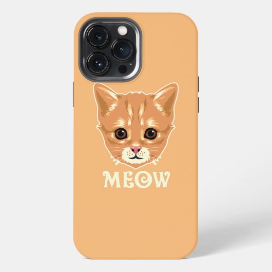 Etui iPhone 13 Pro Max Miau de chat (Verso)