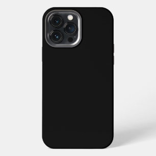 Etui iPhone 13 Pro Max "minimaliste uni noir couleur unie