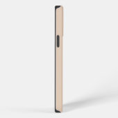 Etui iPhone 13 Pro Max Moderne minimal, Beige tendance Simple Monogramme (Côté droit)