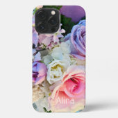 Etui iPhone 13 Pro Max Moderne personnalisé, Rose, iPhone iPhone 13 P (Verso)