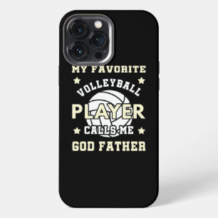 Etui iPhone 13 Pro Max Mon Joueur de Volley-Ball Favori M'appelle Dieu