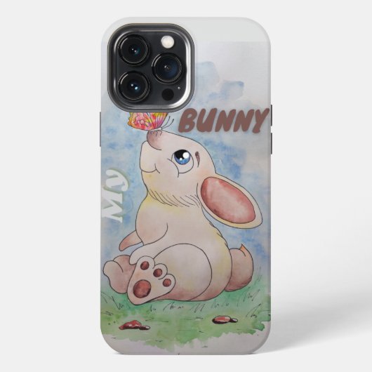 Etui iPhone 13 Pro Max Mon lapin (Verso)