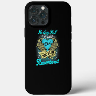 Etui iPhone 13 Pro Max Mon père au ciel pour les filles les fils perte pè