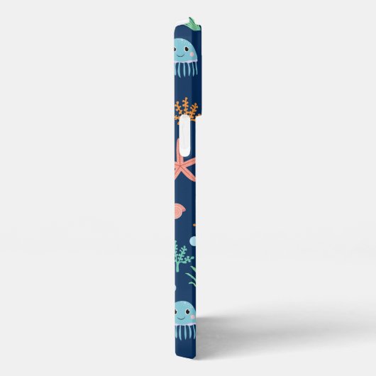 Etui iPhone 13 Pro Max Monde marin (Côté droit)