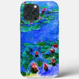 Etui iPhone 13 Pro Max Monet - Lys d'eau (rouge) Coque-coque iphone