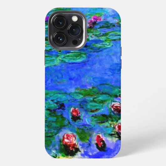 Etui iPhone 13 Pro Max Monet - Nymphéas (rouge) Coque Case-Mate iPhone (Verso)