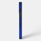 Etui iPhone 13 Pro Max Monogramme A bleu métallisé et or (Côté gauche)