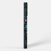 Etui iPhone 13 Pro Max Monogramme de la technologie de codage Ai - Lettre (Côté droit)