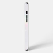 Etui iPhone 13 Pro Max Monogramme holographique iridescent chic (Côté gauche)