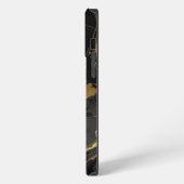 Etui iPhone 13 Pro Max Monogramme initial marbré moderne (Côté gauche)