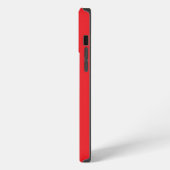 Etui iPhone 13 Pro Max Monogramme initiale rouge vif  (Côté gauche)