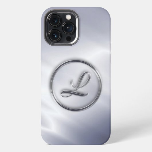 Etui iPhone 13 Pro Max Monogramme "Lettre L" (Verso)