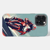 Etui iPhone 13 Pro Max 🌅 Motard rapide le long de l'océan sinueux (Verso Horizontal)