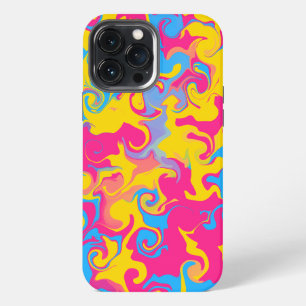 Etui iPhone 13 Pro Max Motif Abstrait marbre à drapeau pour égalité de fi