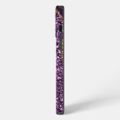 ETUI iPhone 13 PRO MAX MOTIF AGATE OR & VIOLET (Côté gauche)